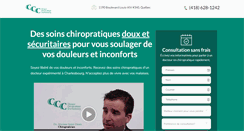 Desktop Screenshot of chirocharlesbourg.com